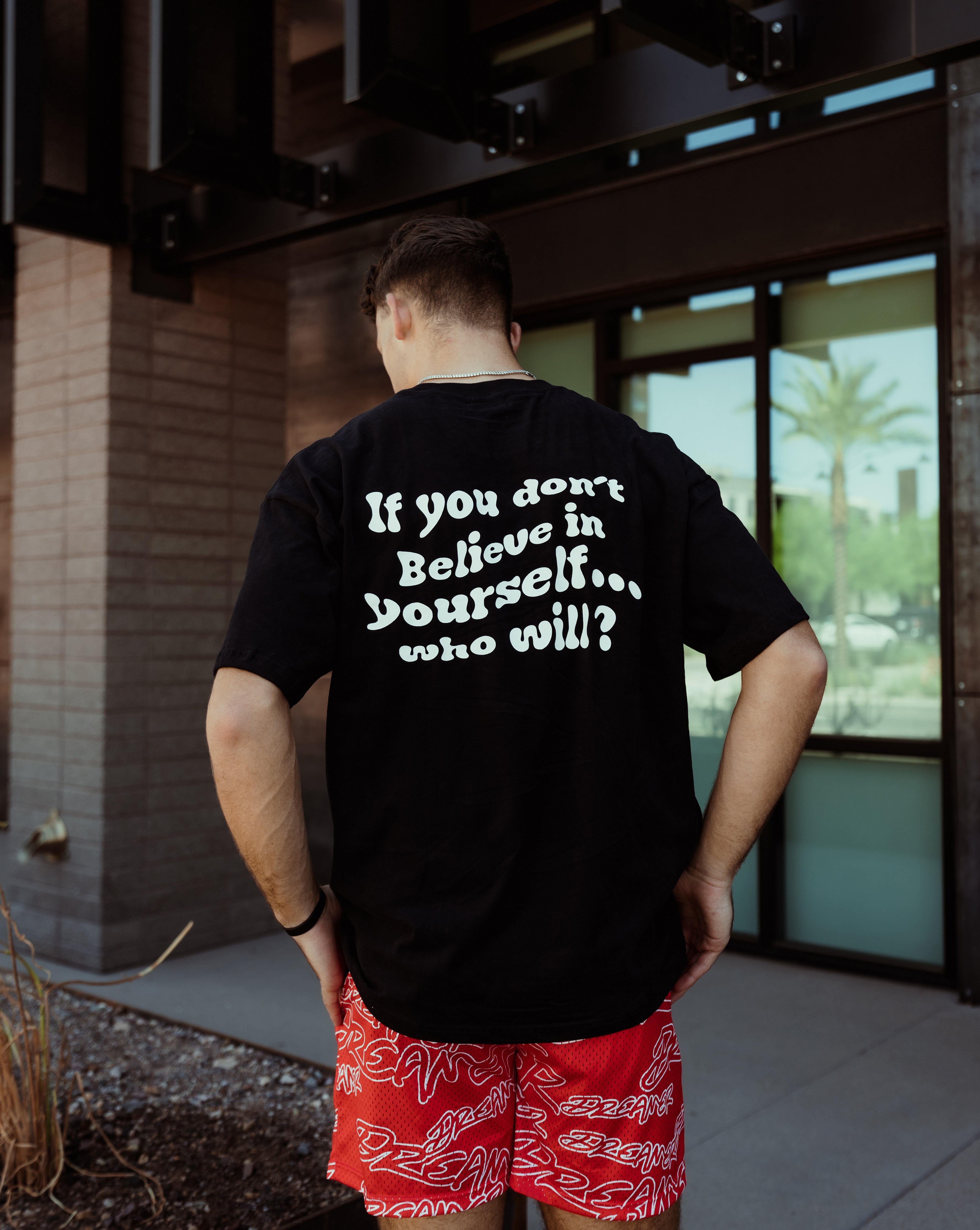 Dreamer Quote Tee - Black