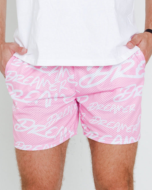 Dreamer Shorts Pink - White