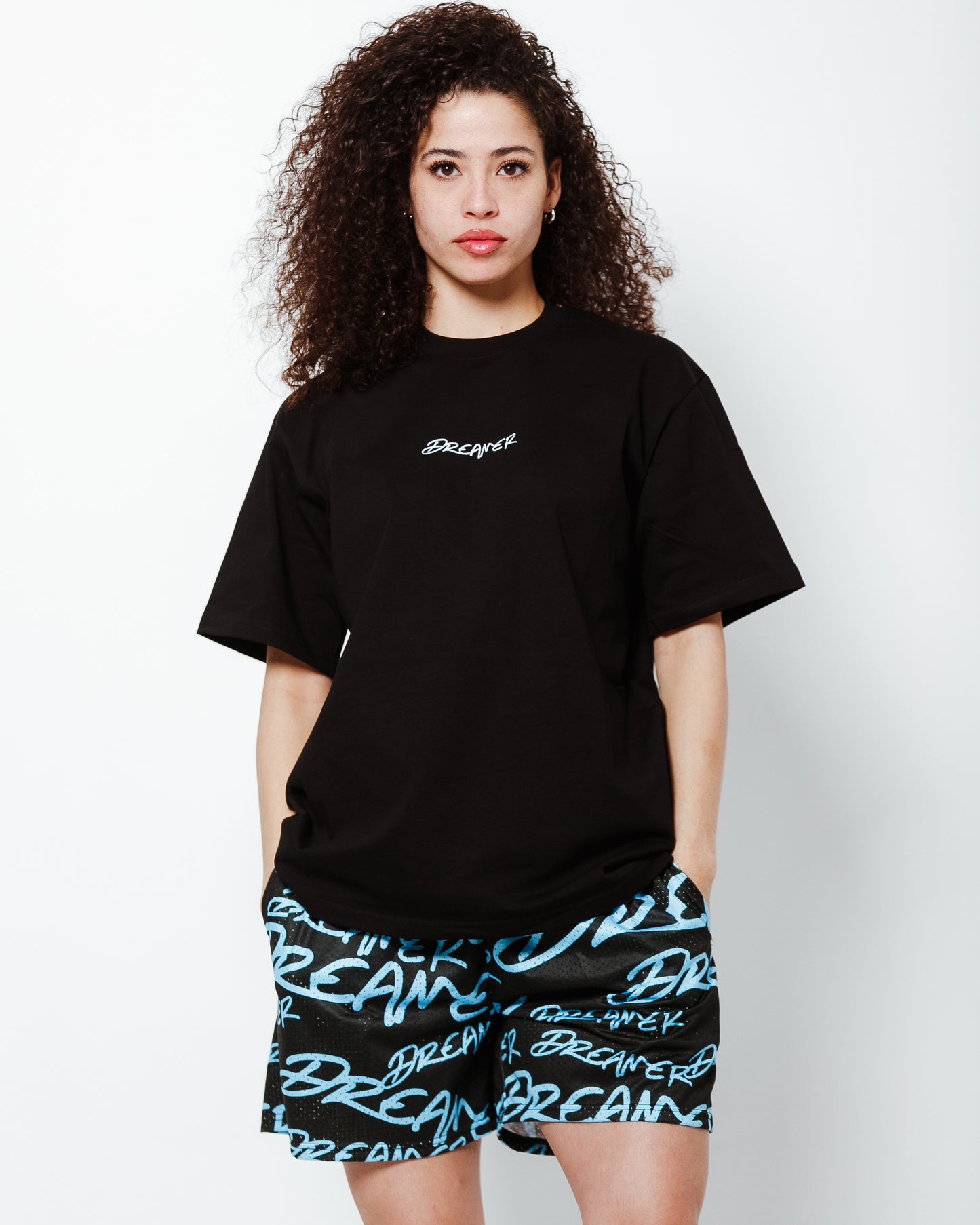 Dreamer Tee Black - White