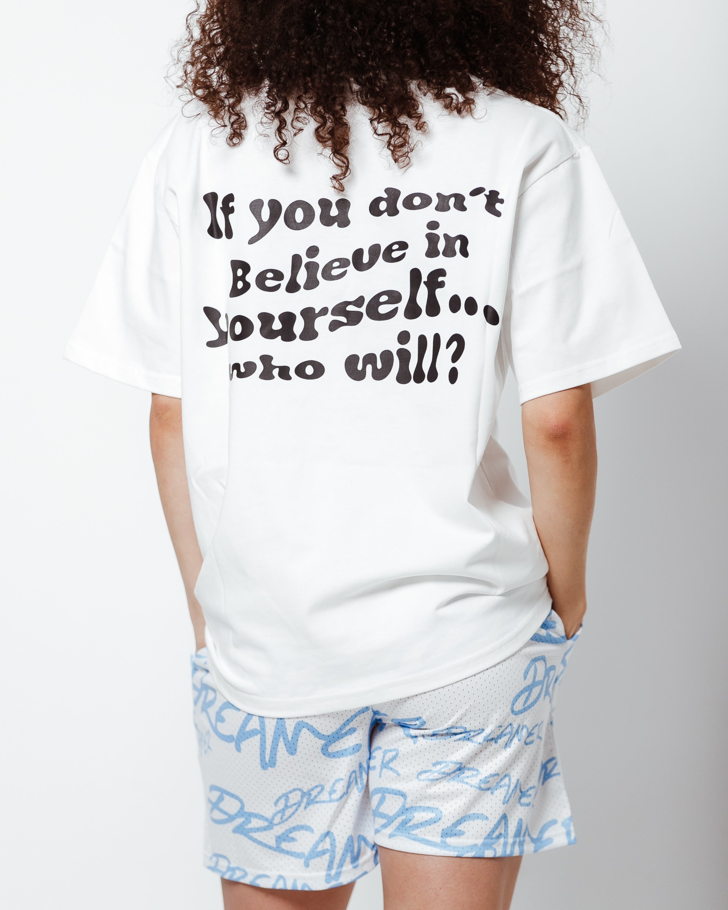 Dreamer Quote Tee - White