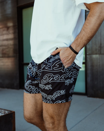 Outline Shorts Black - Black