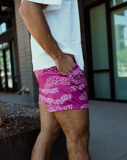 Outline Shorts - Magenta