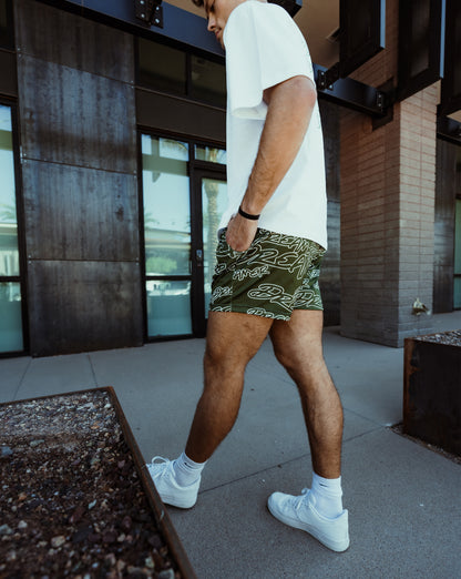 Outline Shorts - Olive