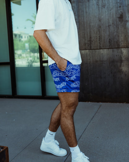 Outline Shorts - Royal Blue