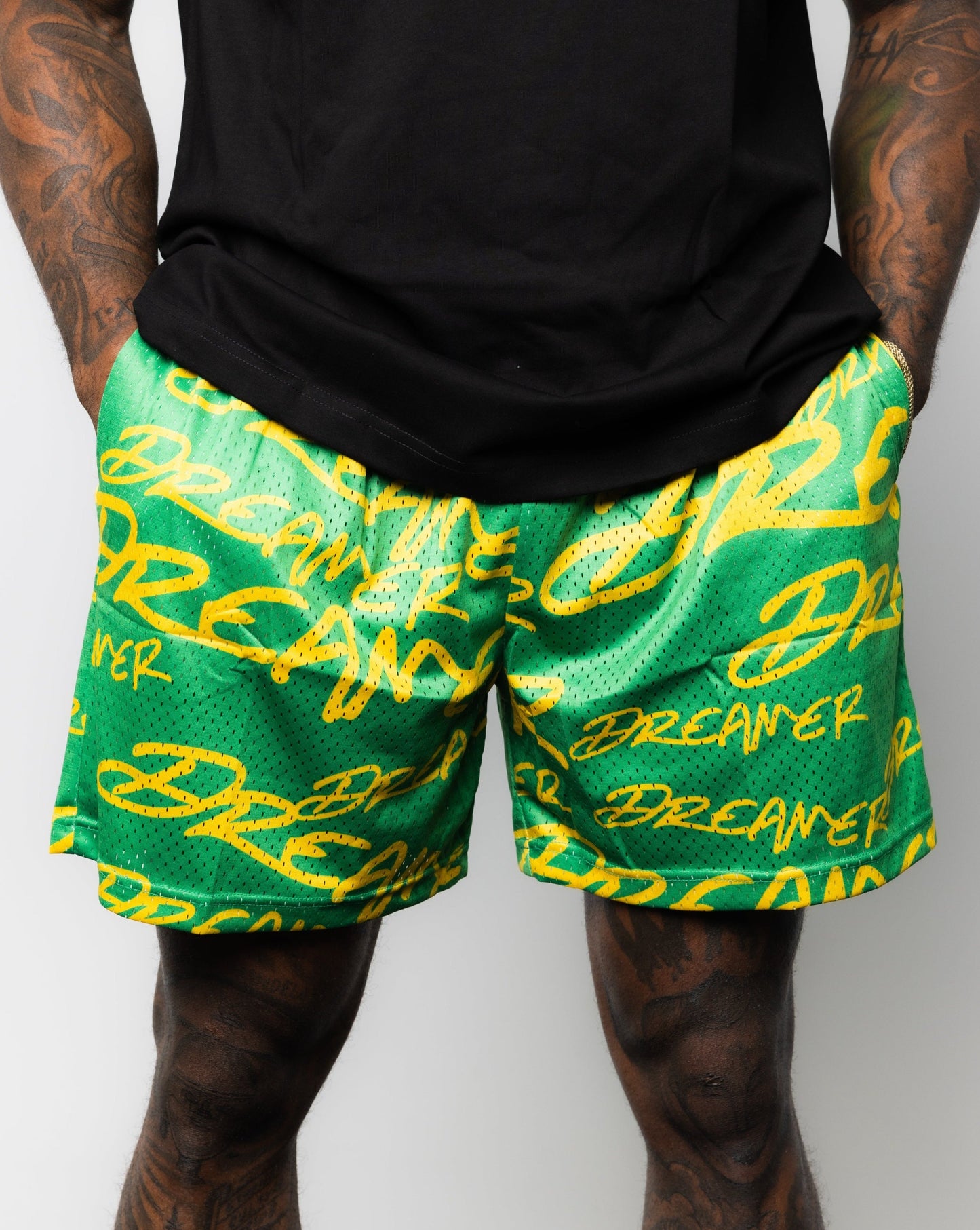 Dreamer Shorts Green - Yellow