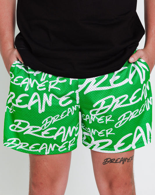 Dreamer Shorts Green - White
