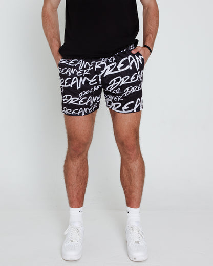 Dreamer Shorts Black - White