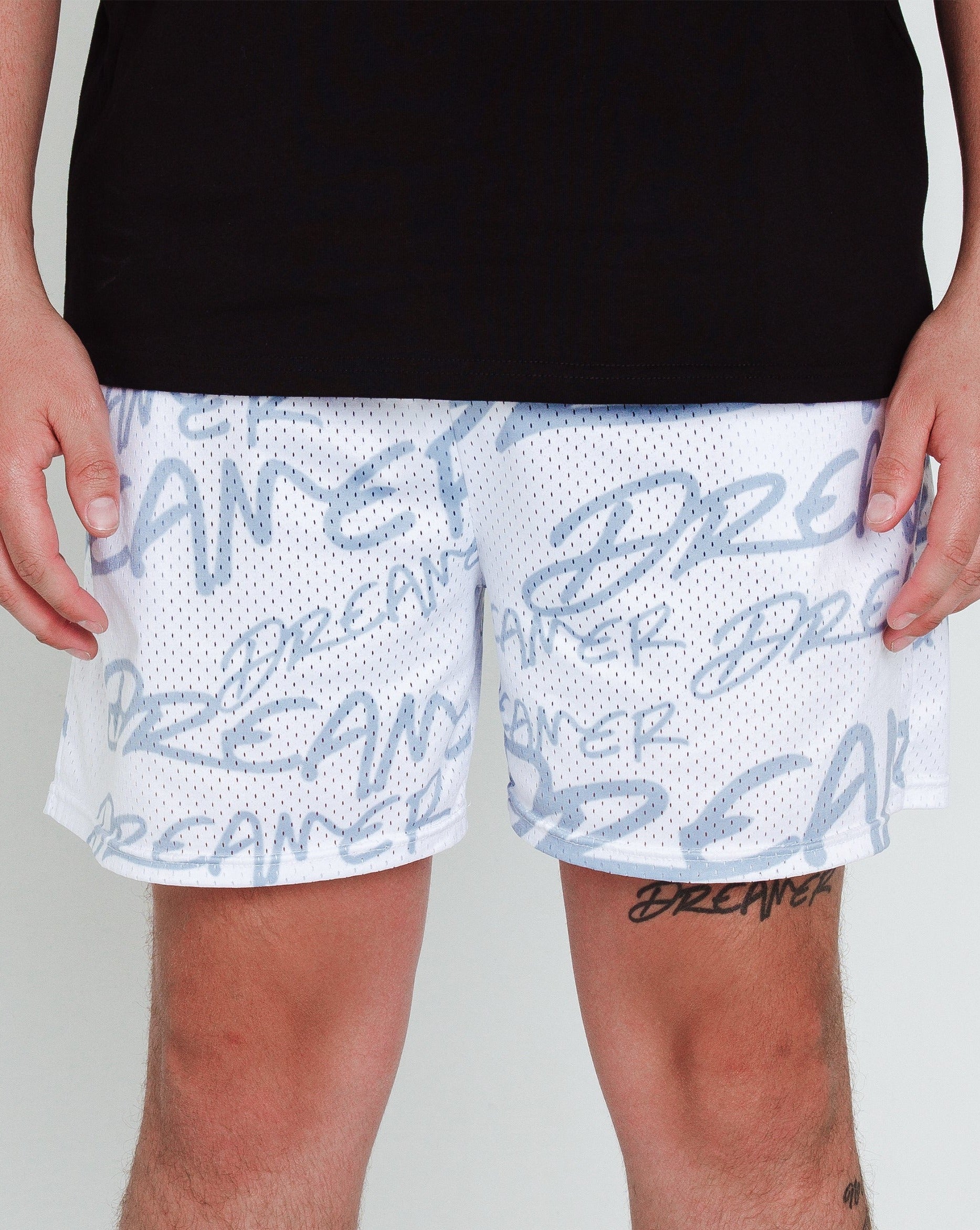 Dreamer Shorts White - Grey