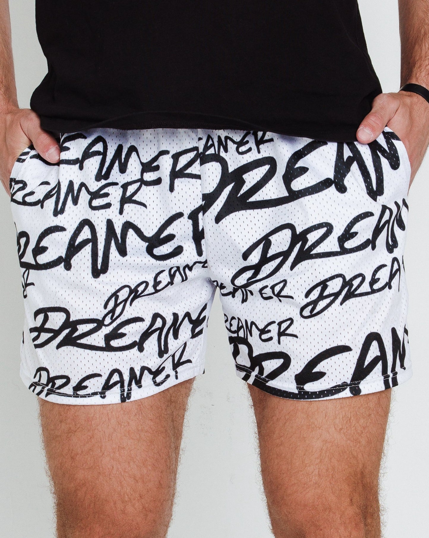 Dreamer Shorts White - Black – Dreamer Outfits