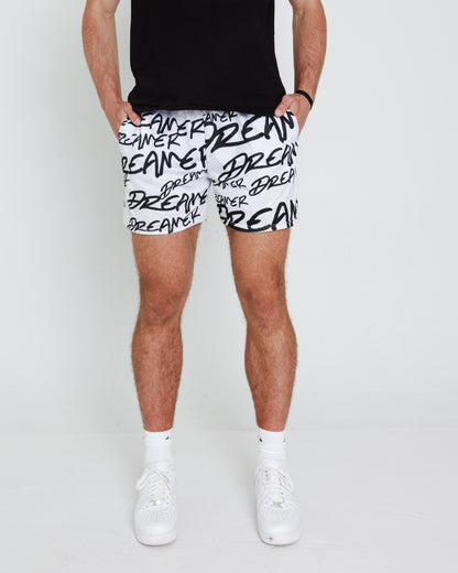 Dreamer Shorts White - Black