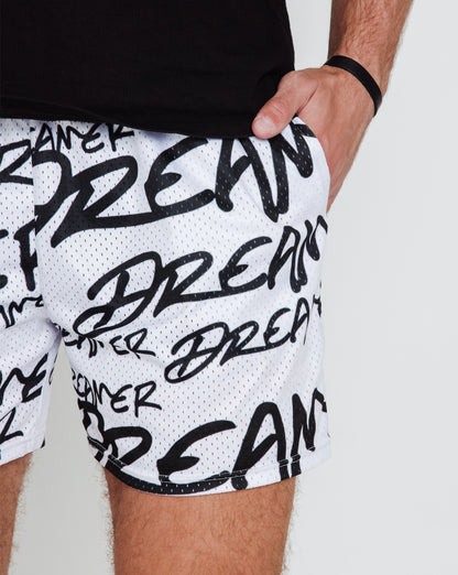 Dreamer Shorts White - Black