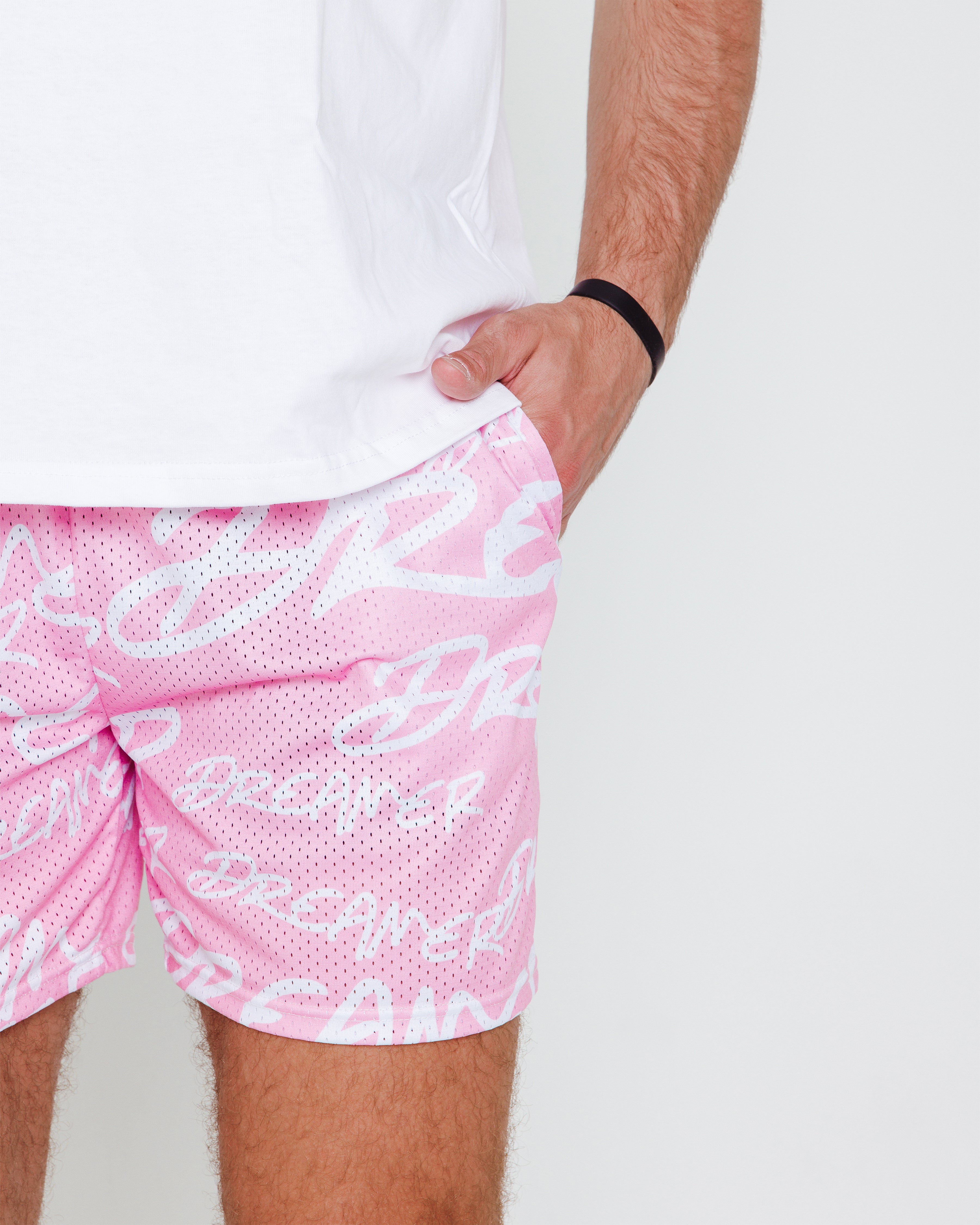 Dreamer Shorts Pink - White