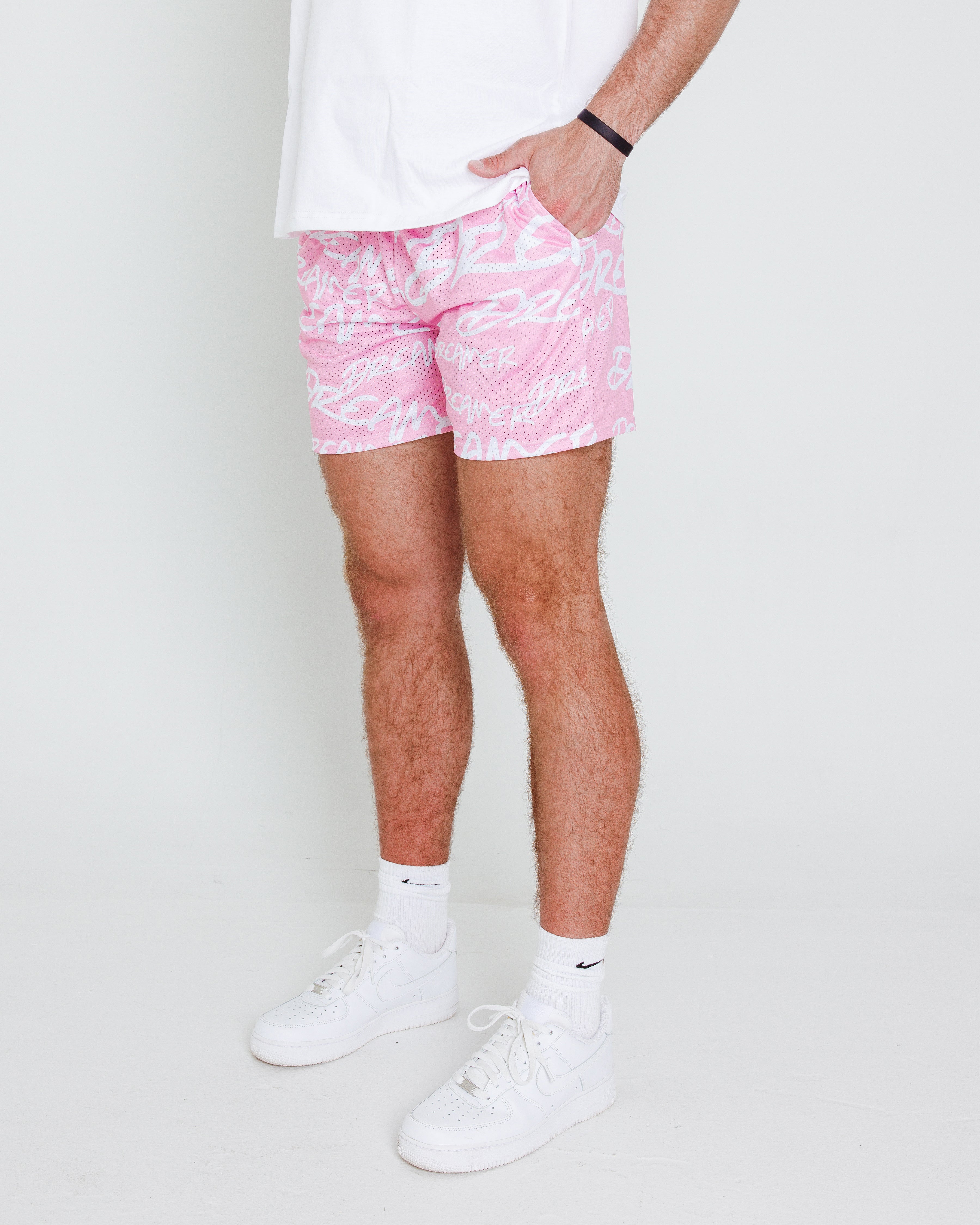 Dreamer Shorts Pink - White