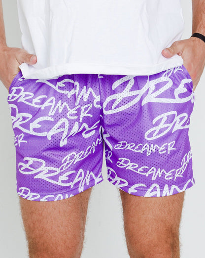 Dreamer Shorts Purple - White