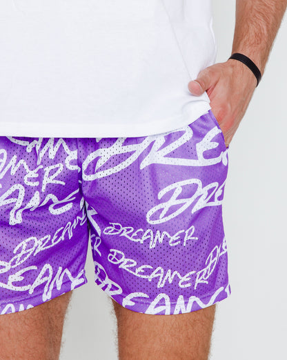 Dreamer Shorts Purple - White