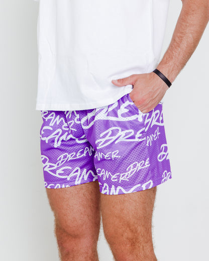 Dreamer Shorts Purple - White