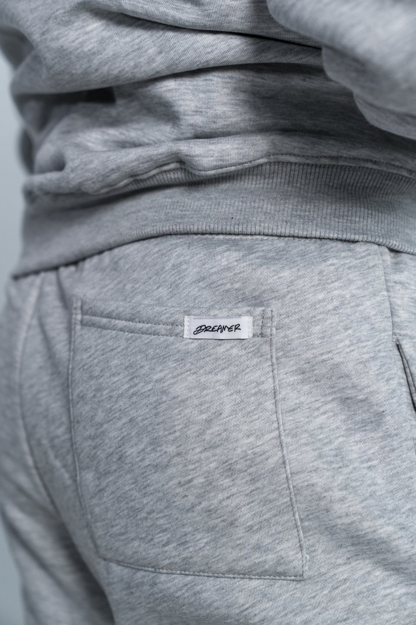 Stitched Joggers Grey - White