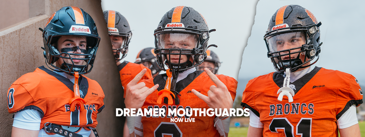 Dreamer Mouthguards now live - Frenchtown Broncs players wearing Dreamer mouthguards