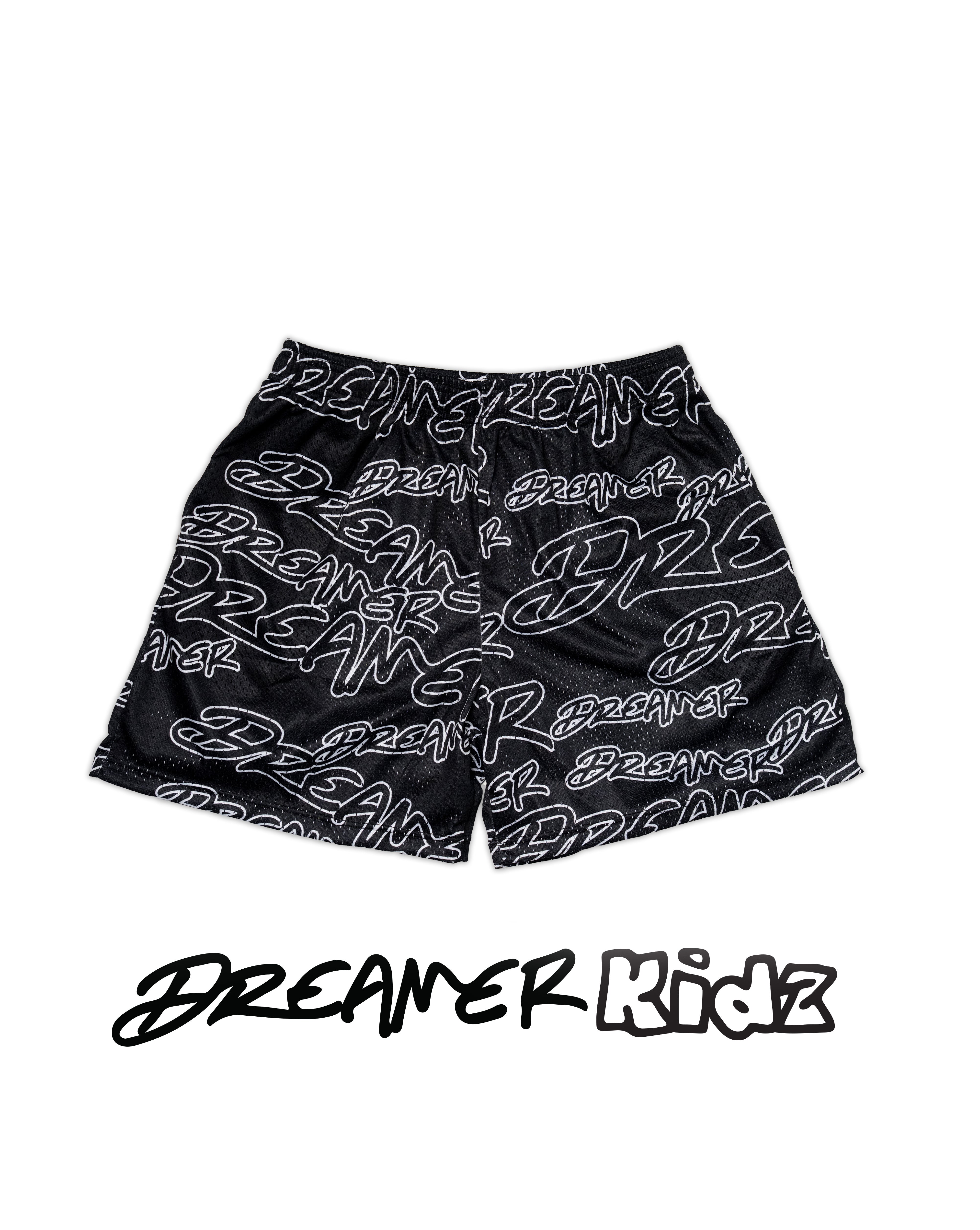 YOUTH SHORTS - OUTLINE BLACK
