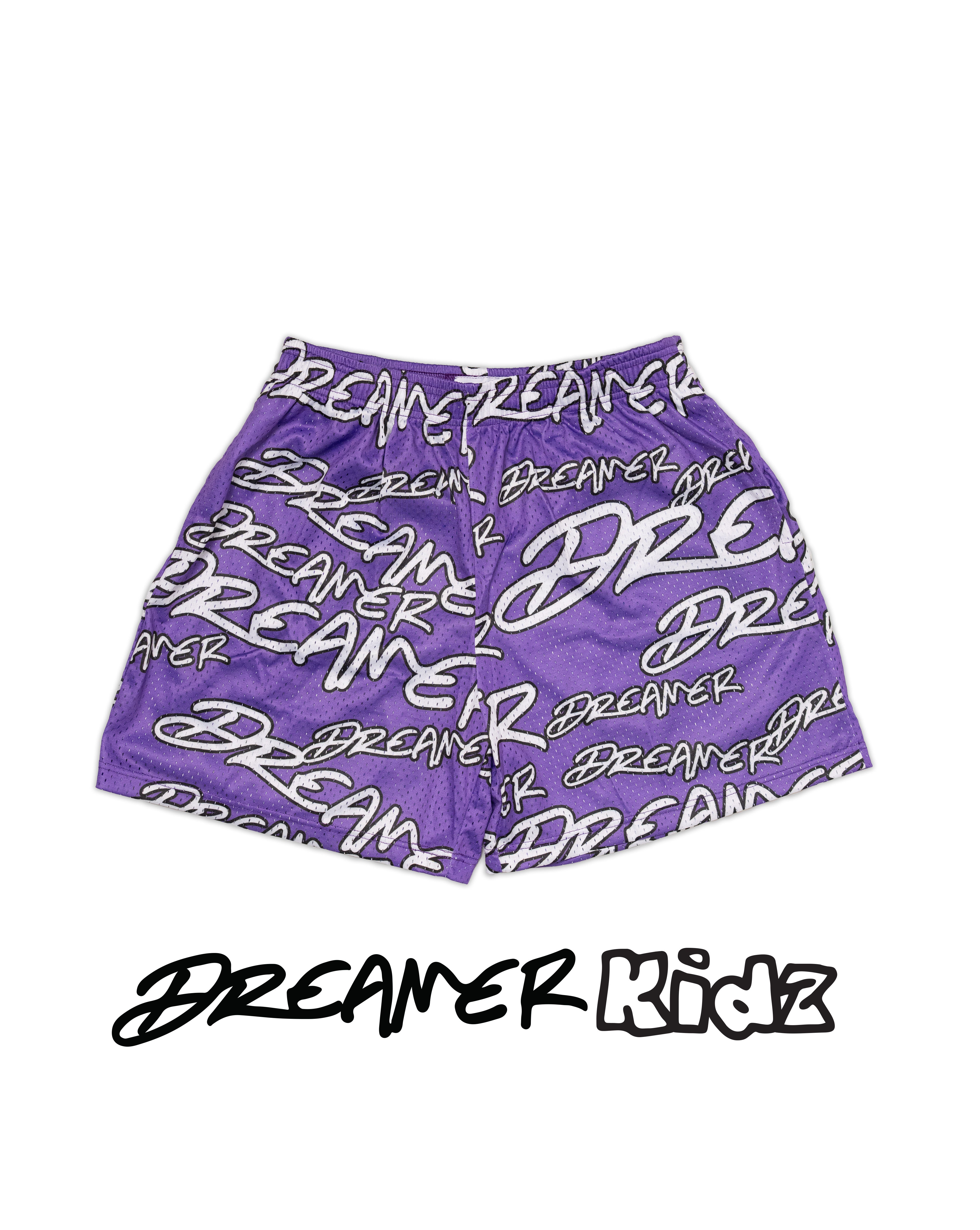 YOUTH SHORTS - OUTLINE PURPLE