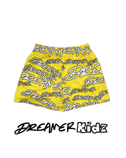 YOUTH SHORTS - OUTLINE YELLOW