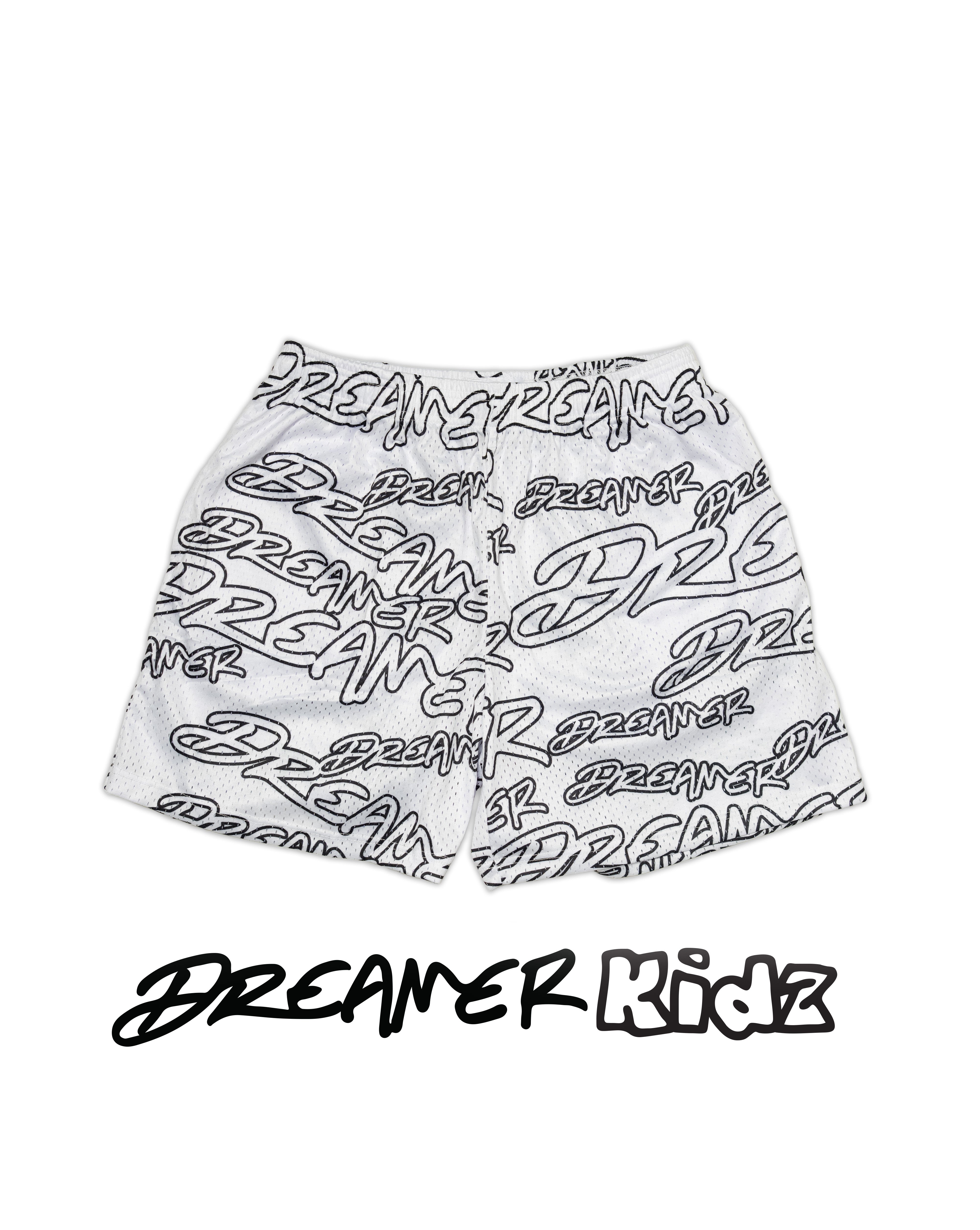 YOUTH SHORTS - OUTLINE WHITE