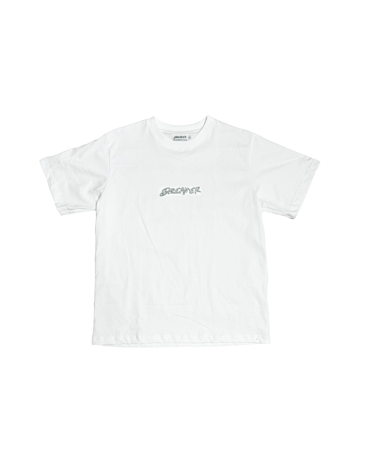 Outline Tee - White - Black