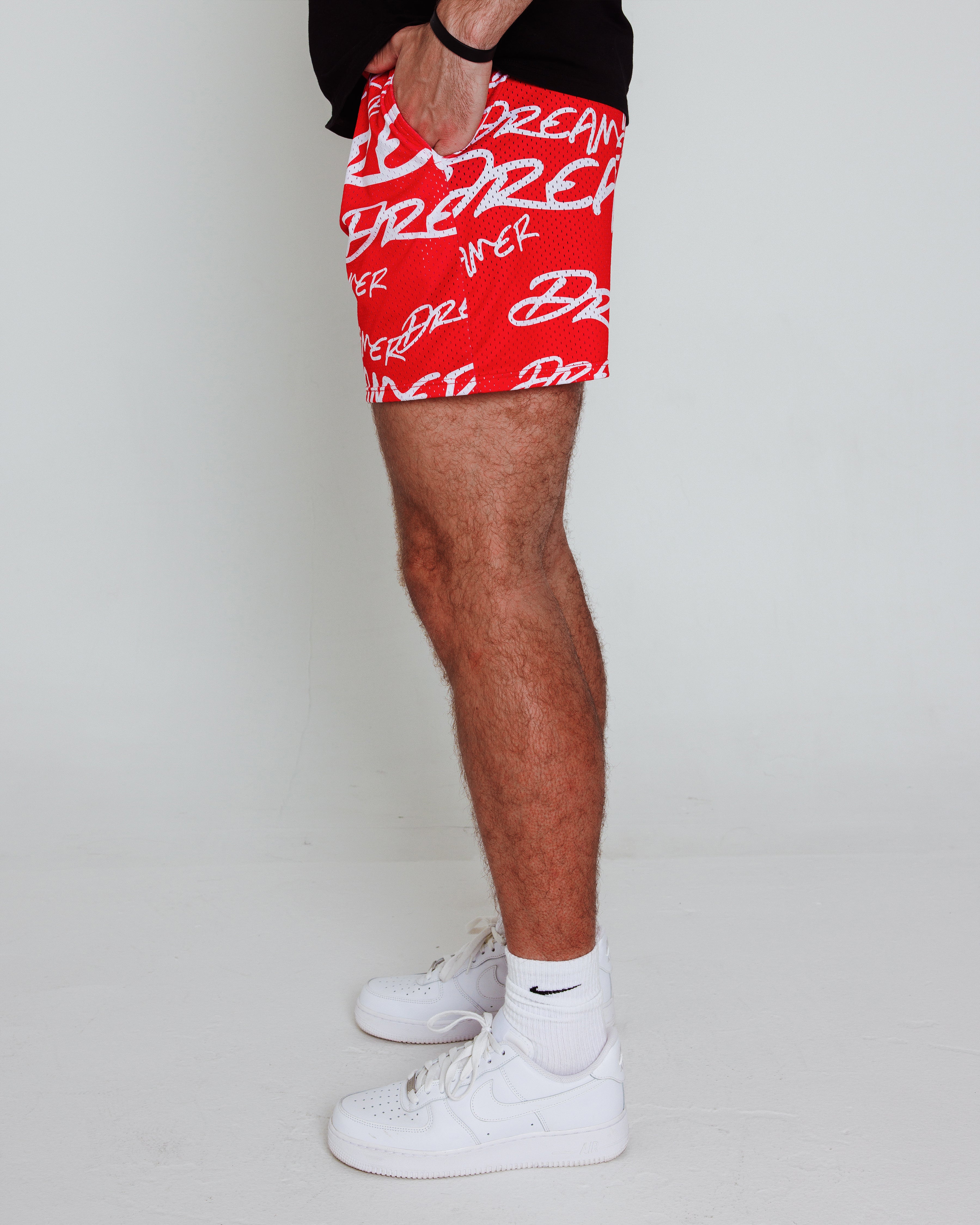 Dreamer Shorts Red - White