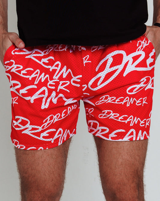 Dreamer Shorts Red - White