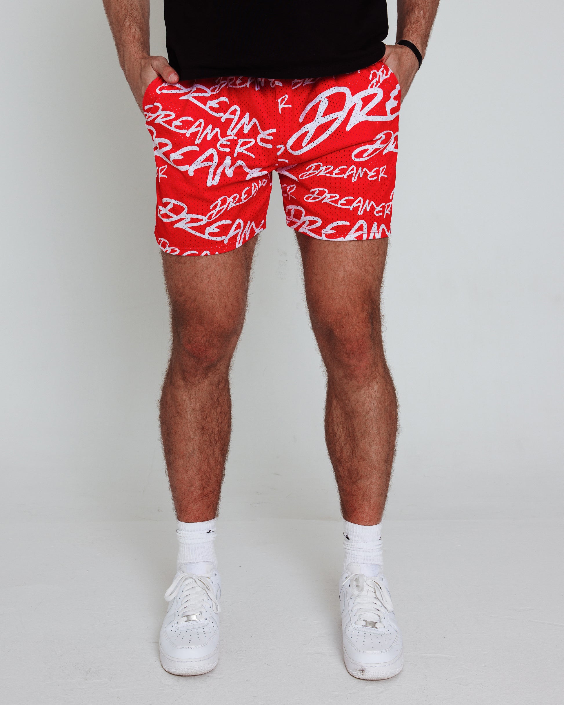 Dreamer Shorts Red - White – Dreamer Outfits