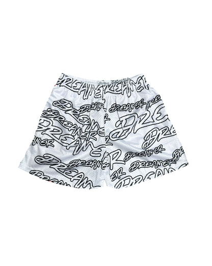 Outline Shorts White - White - Black