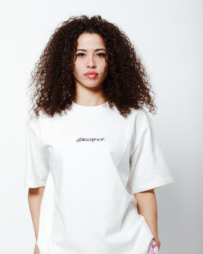 Dreamer Tee White - Black